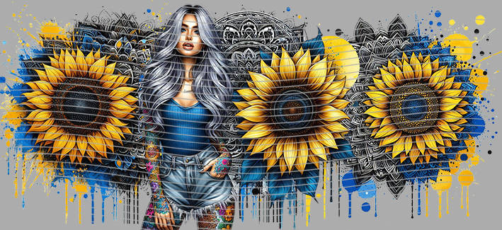 16oz Sunflower Girl-SU-550